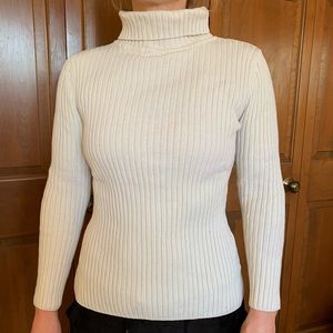Beige turtleneck